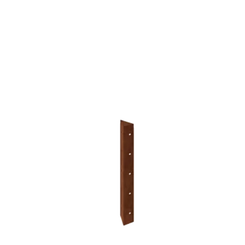 Cortenový kvetináč - Rohový diel 90° - 50 cm