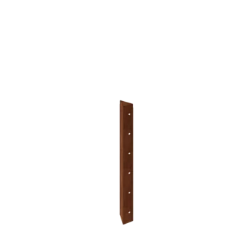 Cortenový kvetináč - Rohový diel 90° - 60 cm