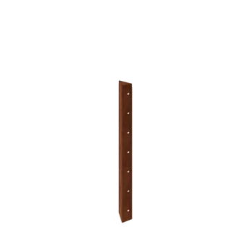 Cortenový kvetináč - Rohový diel 90° - 70 cm