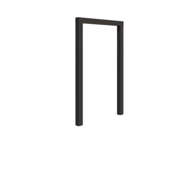 Oceľová pergola - Rovný - 150 x 230 cm - Iná farba RAL - Bez betónovej pätky