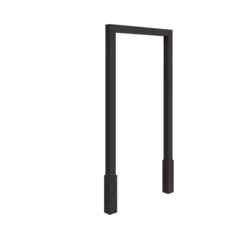 Oceľová pergola - Rovný - 150 x 230 cm - Iná farba RAL - s betónovou pätkou