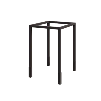 Oceľová pergola - Štvorec - 224 x 200 x 230 cm - RAL7016 matný (antracitová sivá) - s betónovou pätkou