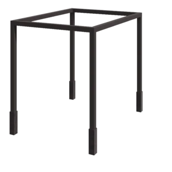 Oceľová pergola - Štvorec - 324 x 300 x 230 cm - Iná farba RAL - s betónovou pätkou