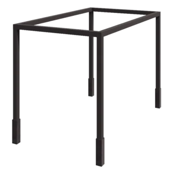 Oceľová pergola - Štvorec - 424 x 250 x 230 cm - Iná farba RAL - s betónovou pätkou