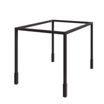 Oceľová pergola - Obdĺžnik - 424 x 300 x 230 cm - RAL7016 matný (antracitová sivá) - s betónovou pätkou