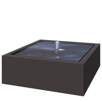 Hliníková záhradná fontána - Lyra - 120 x 120 x 40 cm - Iná farba RAL - S LED osvetlením