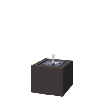 Hliníková záhradná fontána - Lyra - 50 x 50 x 40 cm - Iná farba RAL - S LED osvetlením